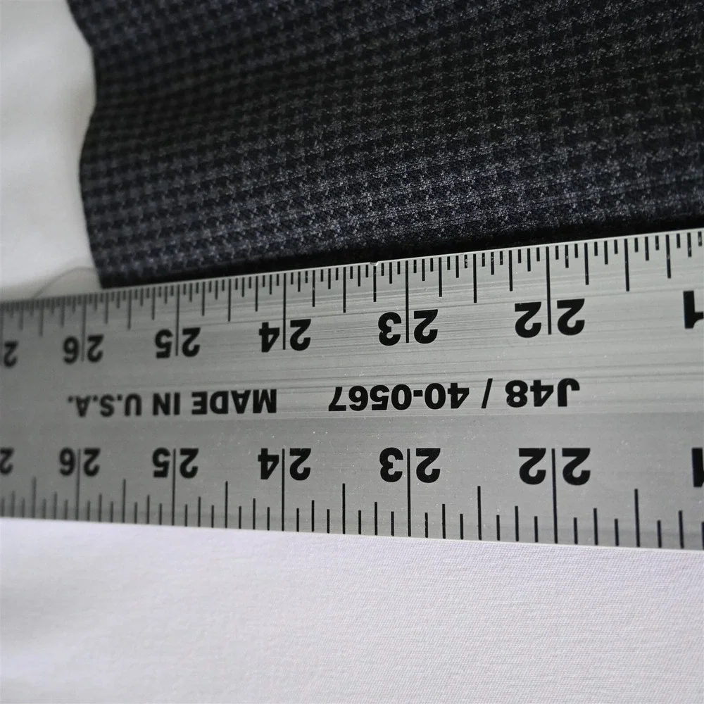 Zanella 38x28 Gray Houndstooth Devon Flat Front 100% Wool Mens Dress‎ Pants